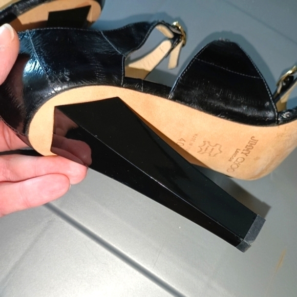 Black Jimmy Choo Eel Skin Heels, EU 40 - Picture 12 of 12